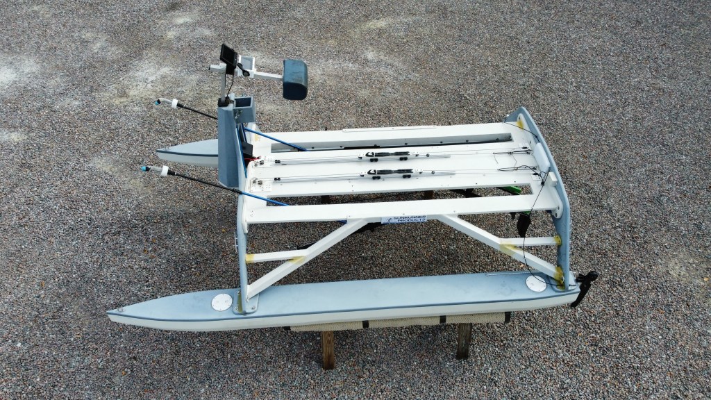 Overhead view on land